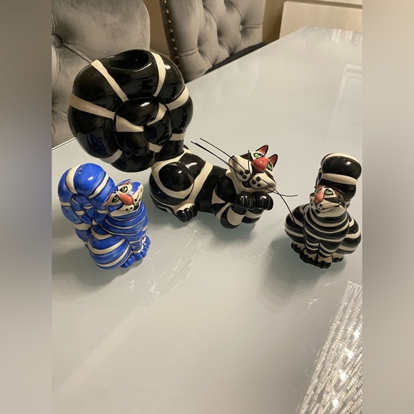 Vintage Lynda Corneille ceramic Swak Cool Cats - Picture 1 of 9